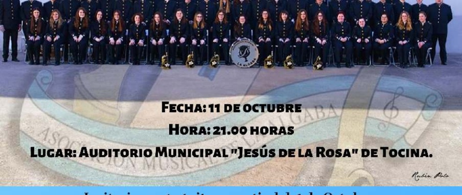 Cartel. Concierto Musica. La Algaba. Octubre 2019