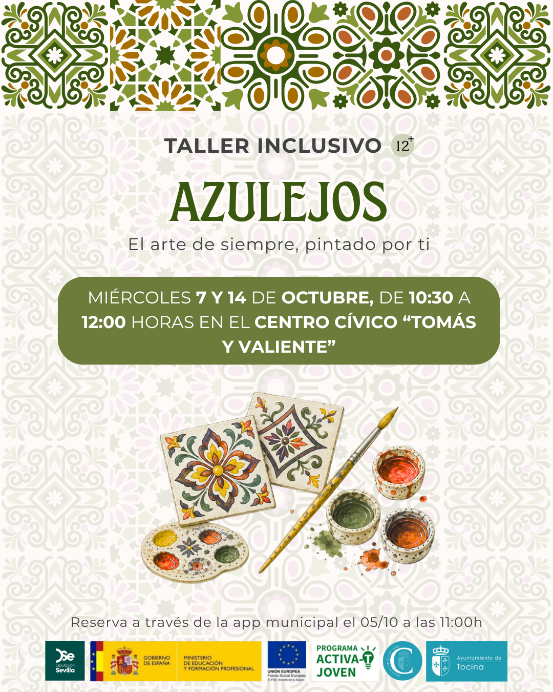 Cartel Taller Azulejos